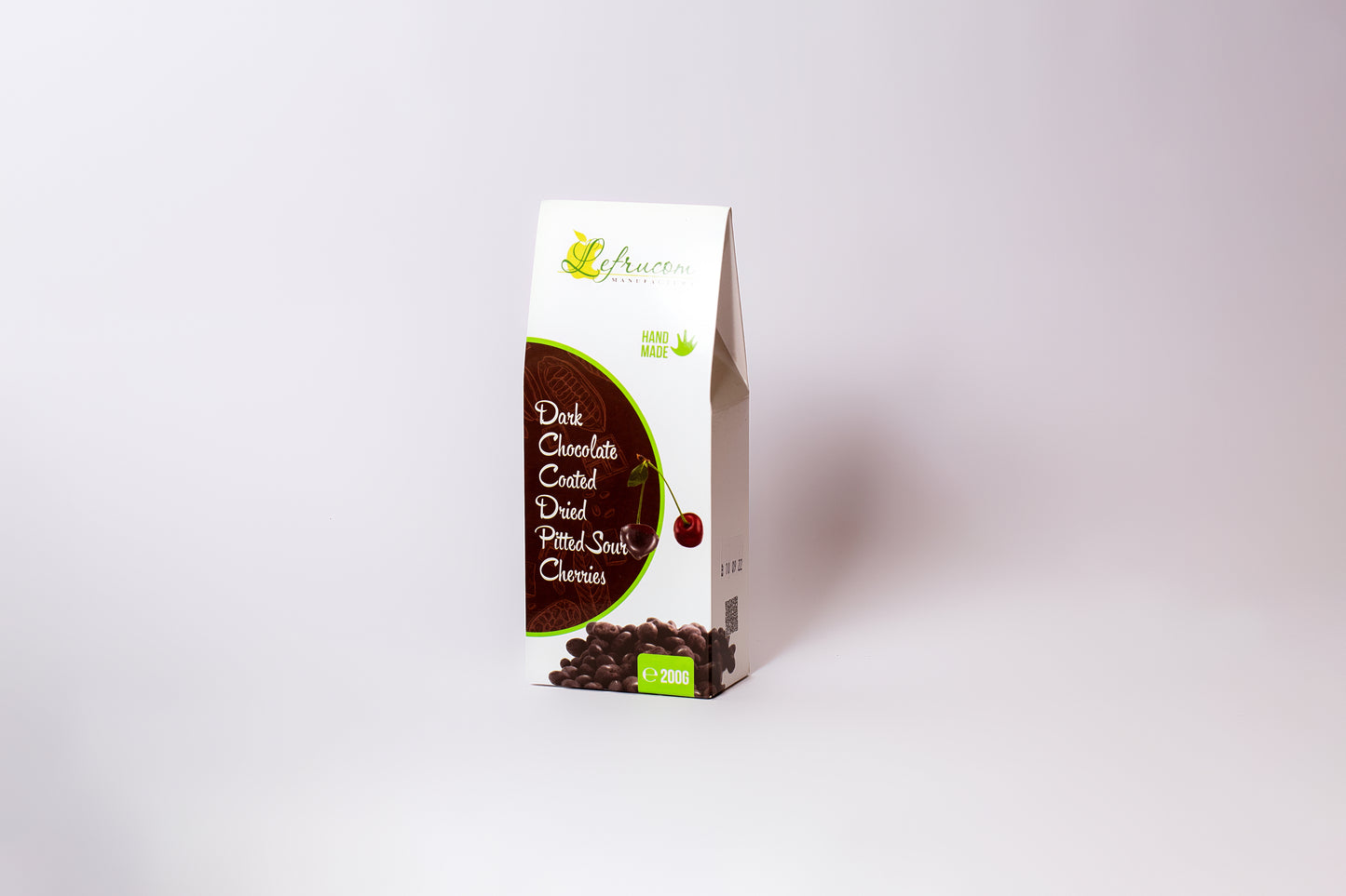 Dark Chocolate Coated Dried Sour Cherries 200g "Lefrucom"