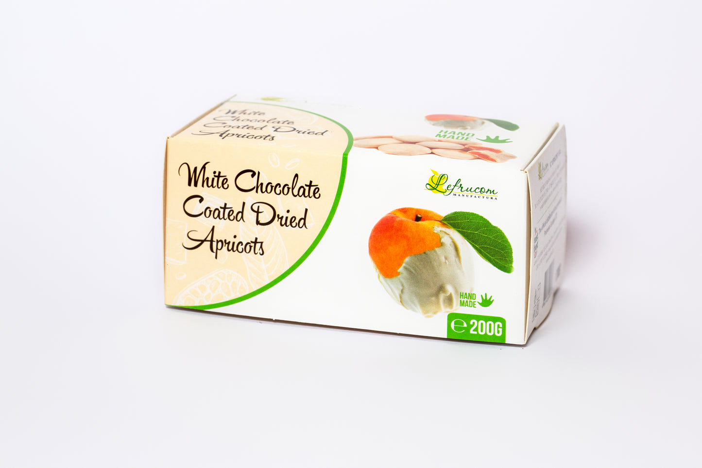 White Chocolate Coated Dried Apricots "Lefrucom"