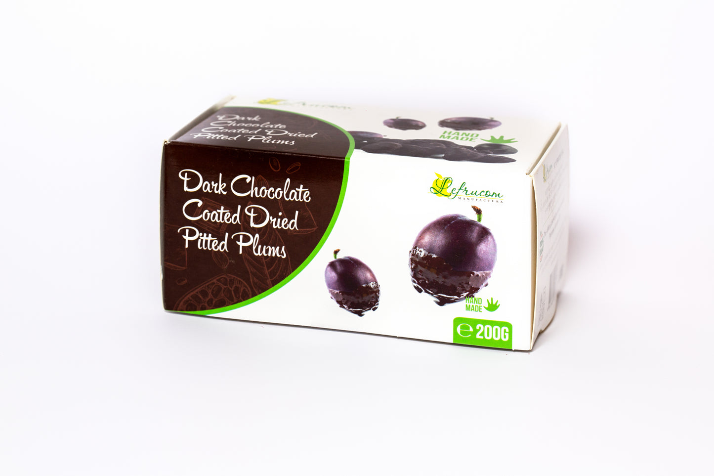 Dark Chocolate Coated Dried Pitted Plums 200g "Lefrucom"