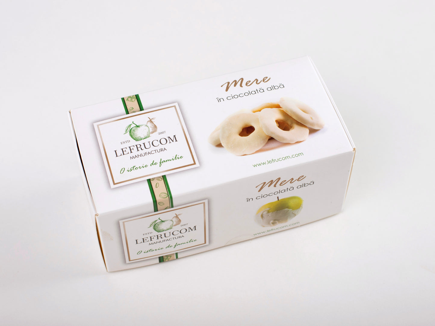 White Chocolate Coated Dried Apple 200g"Lefrucom"