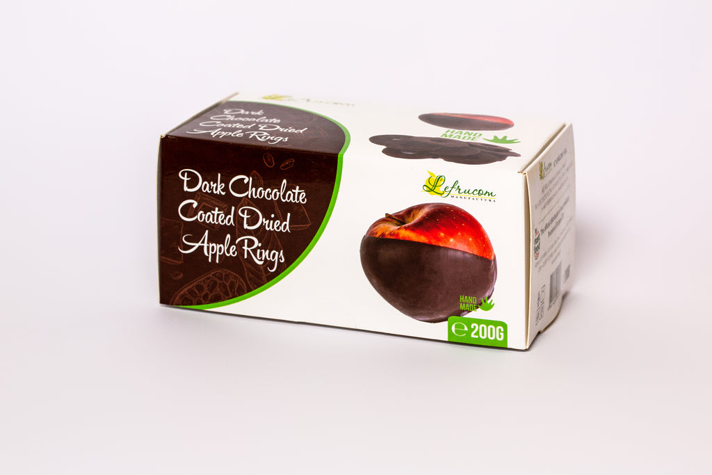 Dark Chocolate Coated Dried Apple 200g ,,Lefrucom"