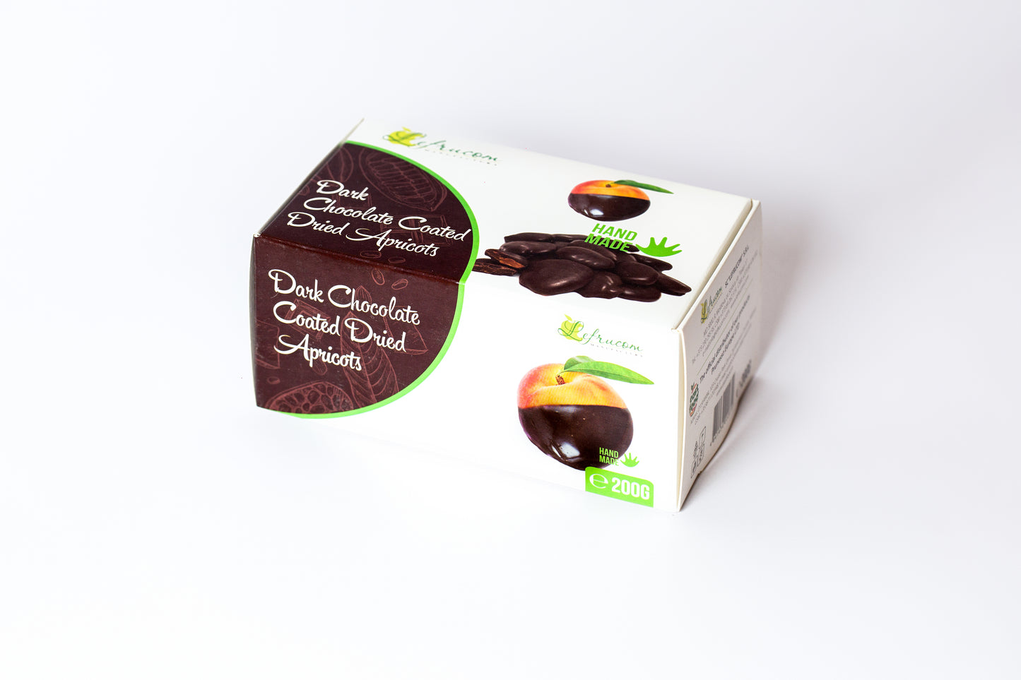 Dark Chocolate Coated Dried Apricots 200g "Lefrucom"