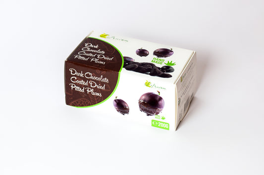 Dark Chocolate Coated Dried Pitted Plums 200g "Lefrucom"