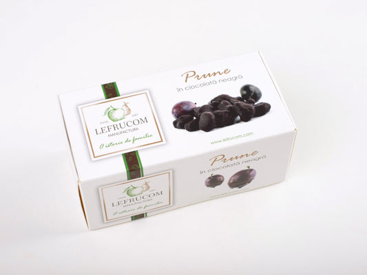 Dark Chocolate Coated Dried Pitted Plums 100g "Lefrucom"